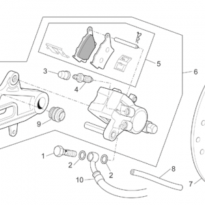 Rear brake caliper
