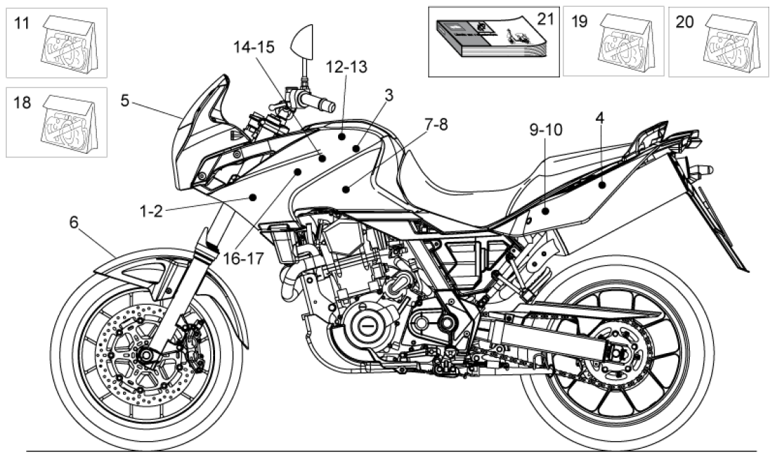 Kit Embrayage Complet 7 Disques Pour Aprilia PEGASO 650 (Factory, Strada, Trail)