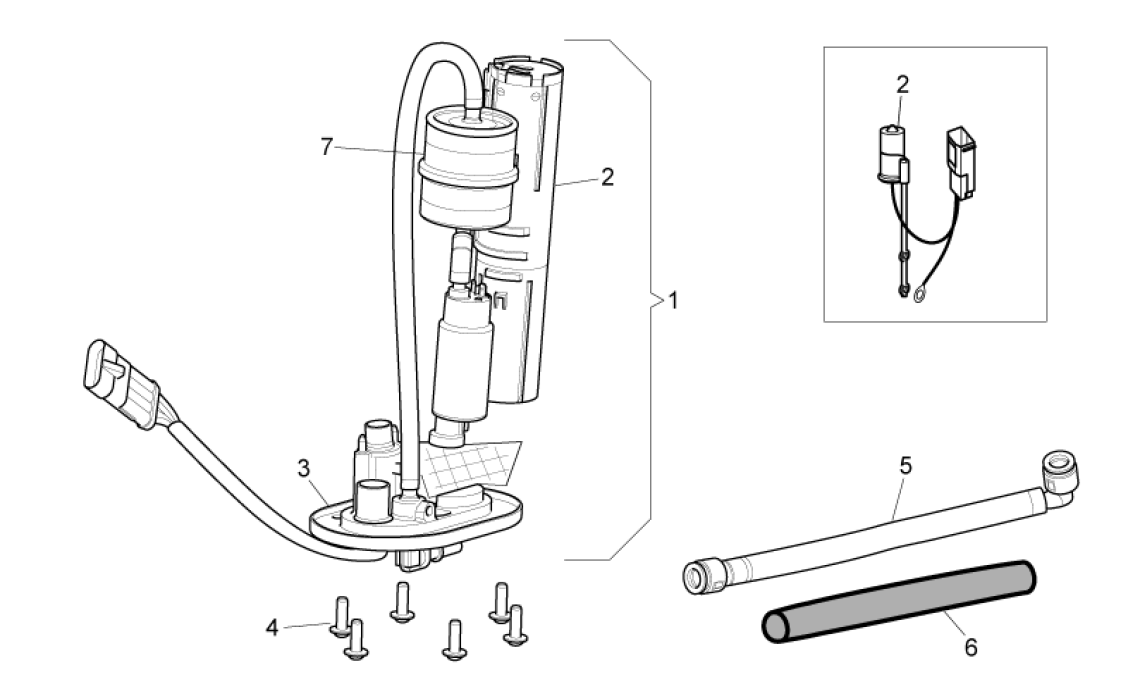 Pompe à Essence Fuel Pump Pour Aprilia Pegaso 650 650ie 2001-2004 - Neuf