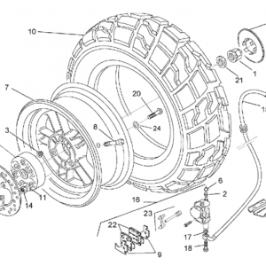 Rear wheel - disc brake