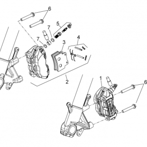 Front brake caliper