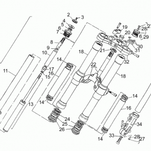 Front fork R