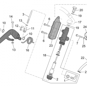 Rear master cylinder
